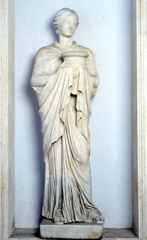 Statua di sacerdotessa o Musa