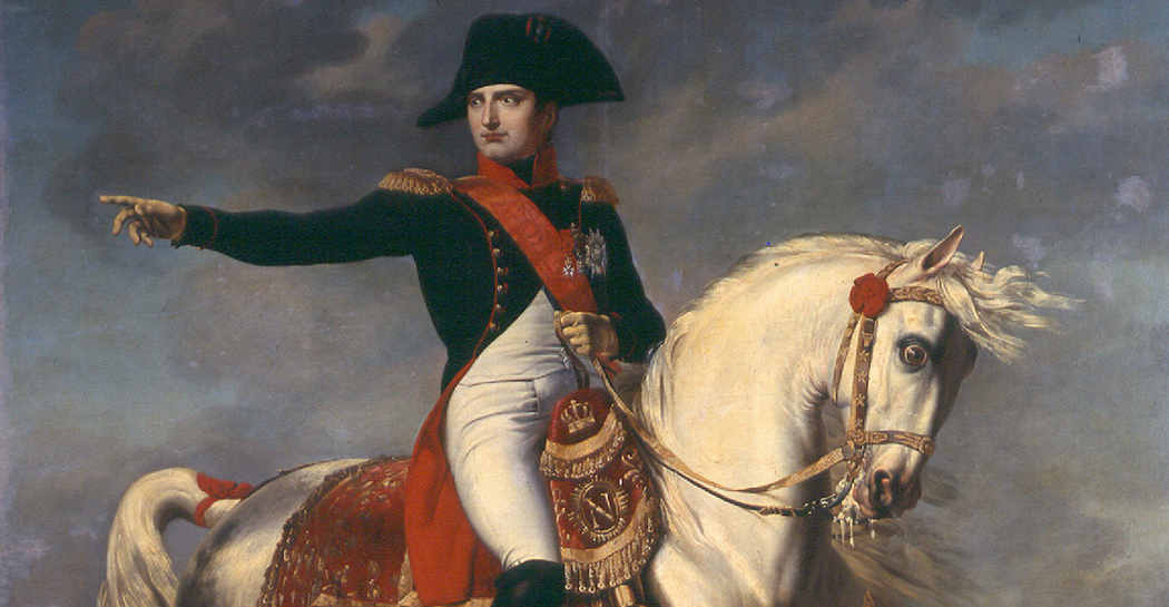 Joseph Chabord, Napoleone a cavallo sul campo di Wagram, 1810, olio su tela, Roma, Museo Napoleonico Joseph Chabord, Napoleone a cavallo sul campo di Wagram, 1810, olio su tela, Roma, Museo Napoleonico