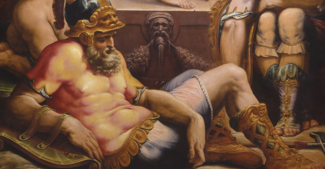 particolare della Resurrezione di Cristo di Giorgio Vasari