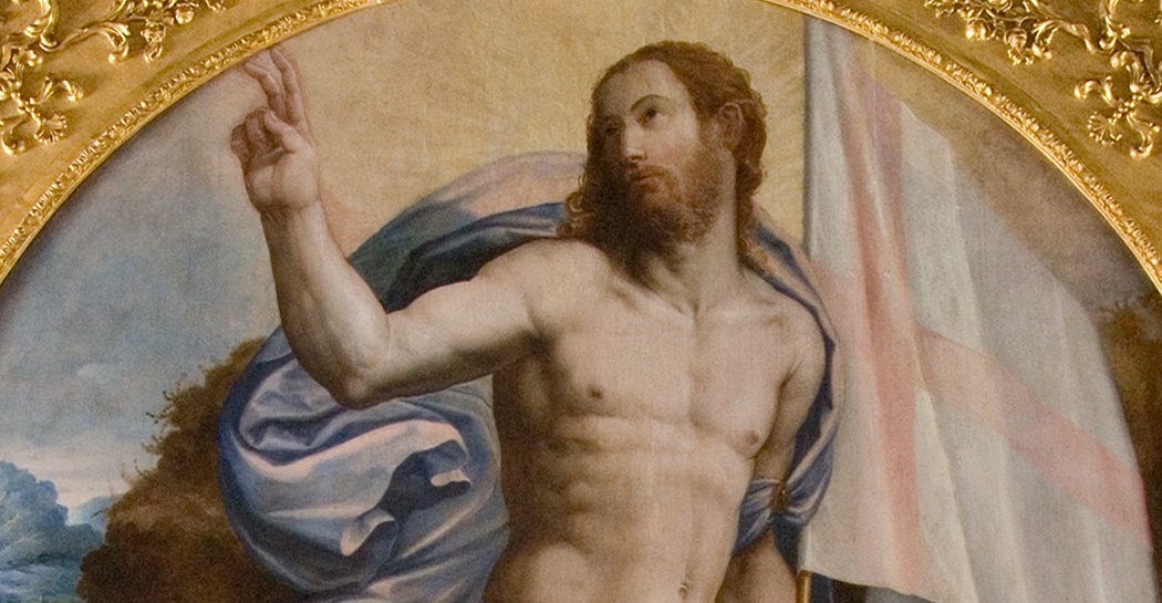 particolare del dipinto: Giorgio Vasari, Resurrezione di Cristo, 1550 olio su tavola, cm 233 x 156 - Siena, Pinacoteca Nazionale Photo: Siena, Musei Nazionali di Siena (su concessione) particolare della Resurrezione di Cristo di Giorgio Vasari