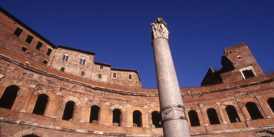 Veduta del Grande Emiciclo dei Mercati di Traiano