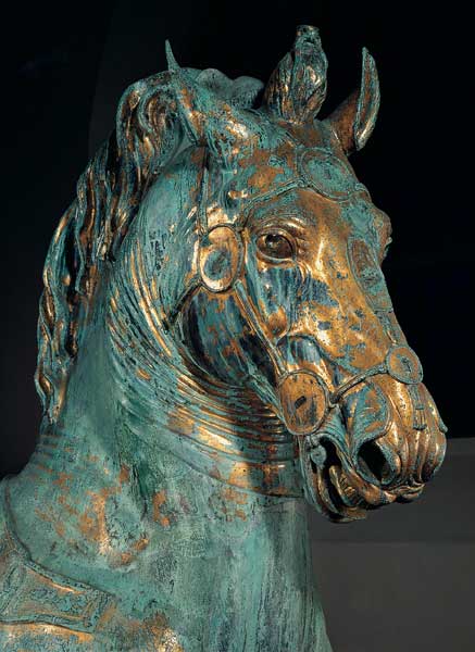 Statua equestre bronzea di Marco Aurelio, particolare