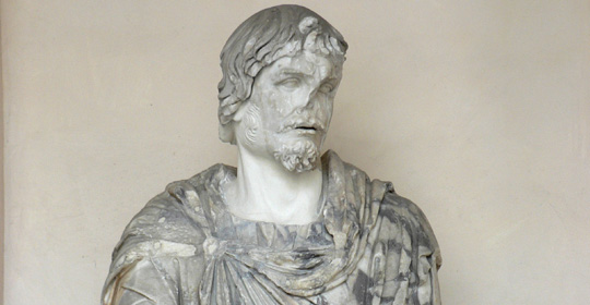 Statua colossale di prigioniero Dace - Palazzo dei Conservatori, Cortile