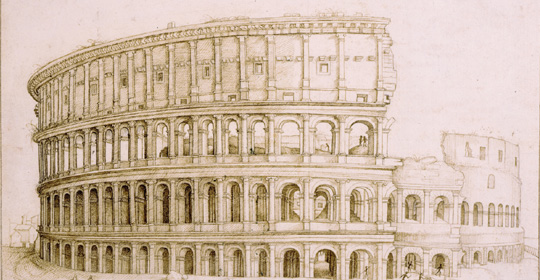 Anonimo, Veduta del Colosseo (copia di un disegno del tardo XV secolo) ?? Londra, Sir John Soane??s Museum