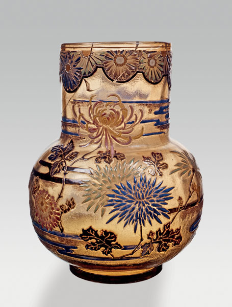 Vaso con crisantemi