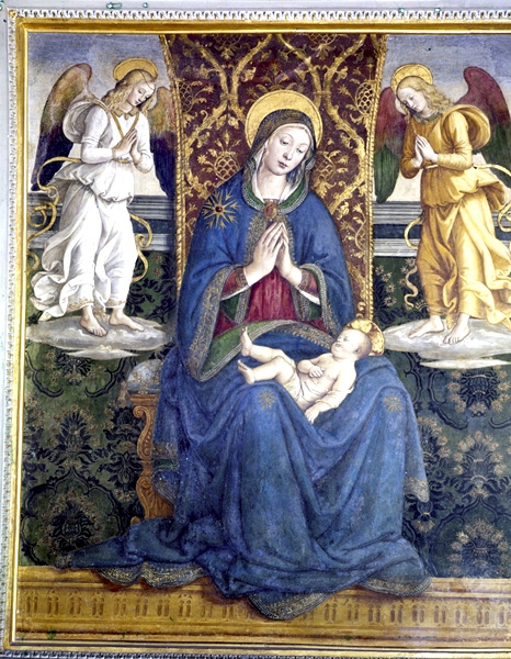 Madonna con bambino ed angeli