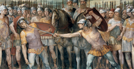 Cavalier d'Arpino, Il combattimento degli Orazi e Curiazi (1612-1613)