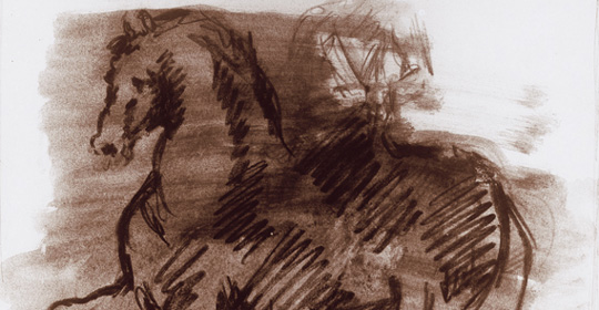 Giorgio de Chirico, Cavallo, 1950 circa