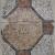 3.Mosaico policromo geometrico a grandi tessere: schema di ottagoni e quadrati di risulta