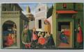 B. Angelico, Miracolo del veliero, scomparto della predella con Storie di san Nicola del polittico di Perugia, Pinacoteca Vaticana, tempera su tavola, 1442-47 c., cm 34 x 60