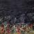 Cielo oscuro 1985 olio su tela cm 400x195