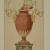 Vaso in porfido, trasformabile in candelabro penna, inchiostro, acquarello su carta inv. MN 8598