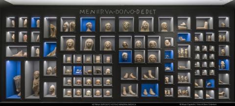 Allestimento di materiali dal deposito votivo di Minerva Medica, IV-I secolo a.C., Musei Capitolini, Antiquarium