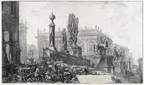 G.B. Piranesi, Veduta del Campidoglio, 1761-1778,  Museo di Roma, inv. MR 2633