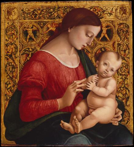 Luca Signorelli, Madonna col Bambino, 1505-1507, olio e tempera su tavola, New York, Metropolitan Museum of Art, inv. 49.7.13