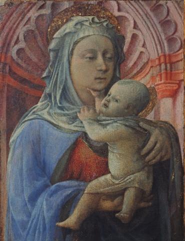 Filippo Lippi, Madonna col Bambino, 1436 ca., tempera su tavola, 27,3 x 21, Vicenza, Banca popolare di Vicenza SpA in LCA