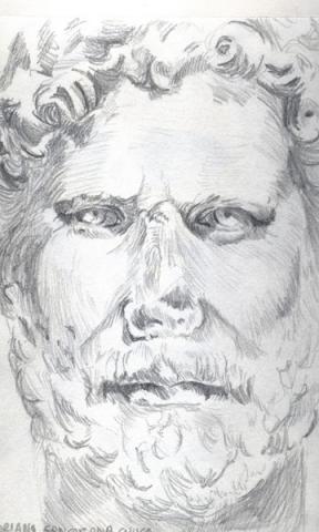 Adriano con corona civica 