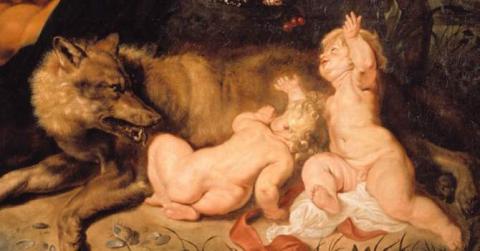 Ritrovamento di Romolo e Remo di Peter Paul Rubens (particolare)