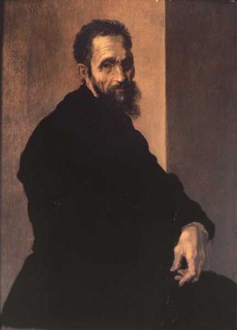 "Sezione I - Ritratto di un genio" Jacopino del Conte: Ritratto di Michelangelo, 1535 circa