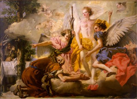 Giandomenico Tiepolo, Abramo e i tre angeli