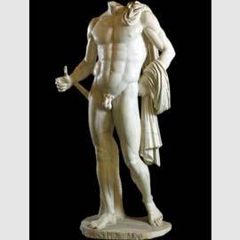 Statua di un personaggio in nudità eroica, h. 183 cm, Formia (Latina), Museo Archeologico 