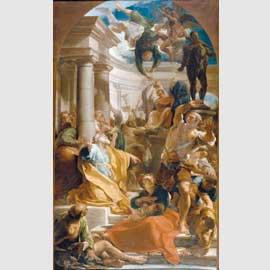 Vincenzo Cannizzaro (Reggio Calabria 1742 - 1768) - Caduta di Simon Mago, olio su tela - Reggio Calabria, Pinacoteca Civica