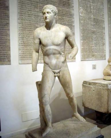 Statua di atleta